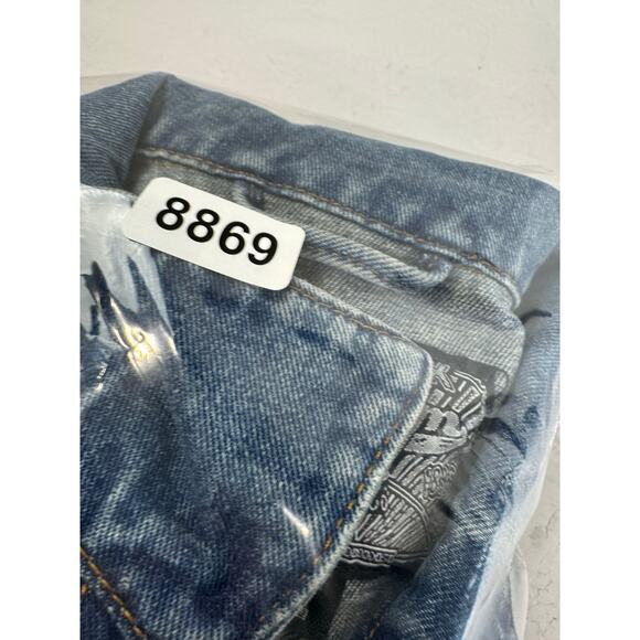 Brooklyn Cloth Denim Jacket L Self-Made Graphic Jean Patchwork Streetwear - Picture 9 of 14